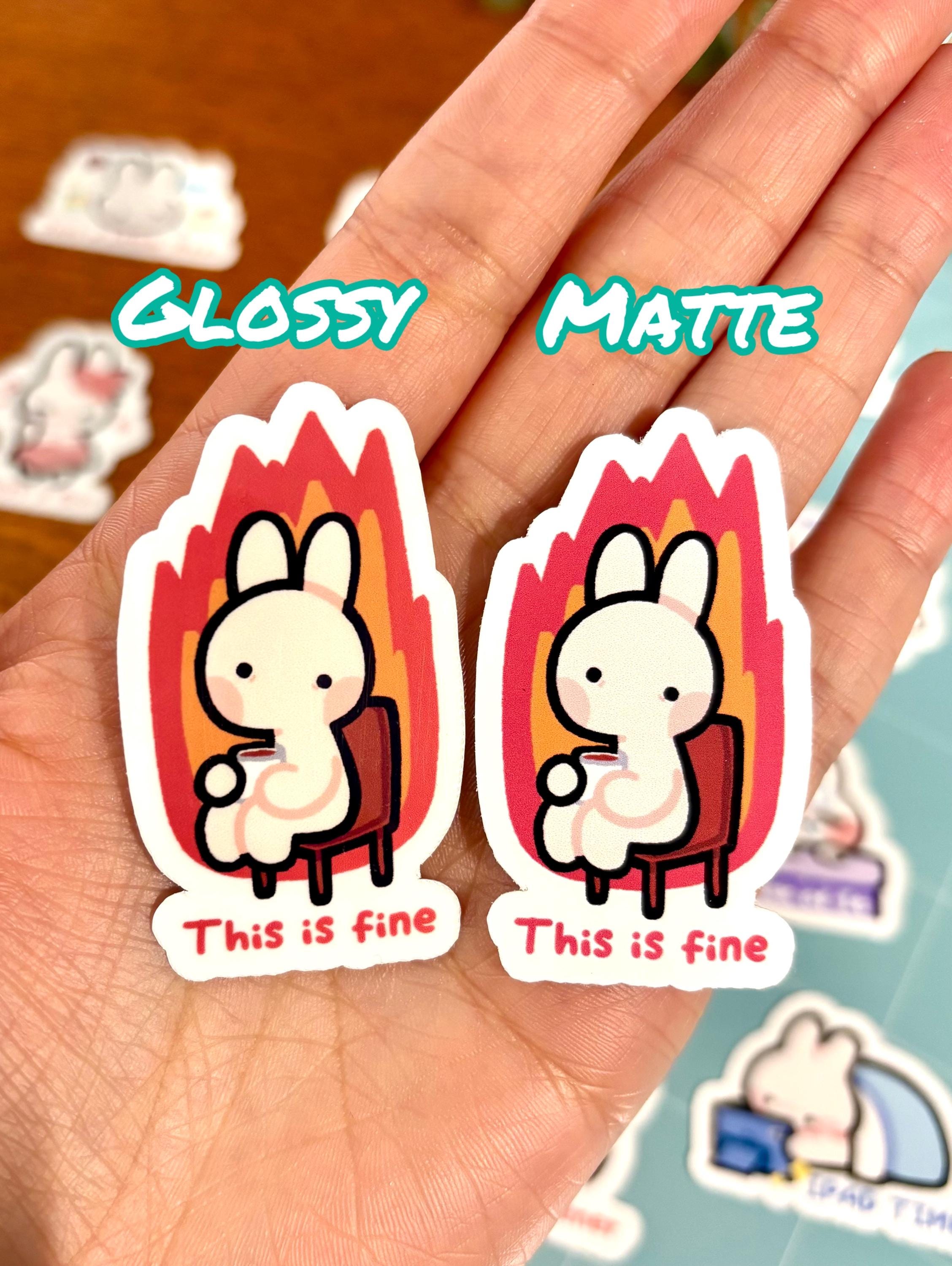 Robby Rabbit Label Sticker For Notebook Relatable Bunny Mini Grab Bag | 20 Matte Stickers | Laptop Sticker ...