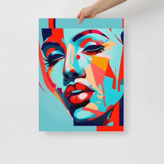 Abstract portrait painting online