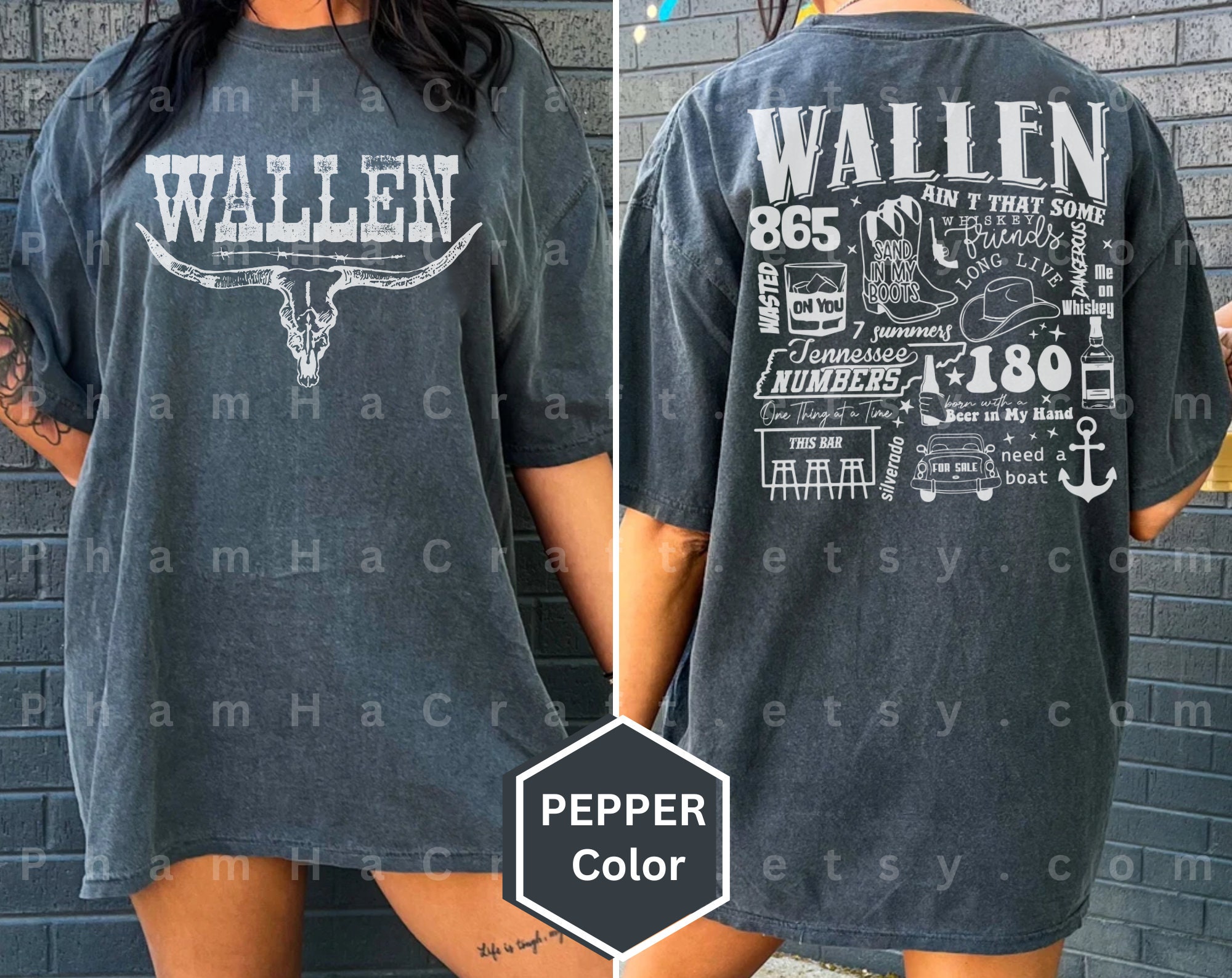 Retro Wallen Bull Skull Comfort Colors Shirt Wallen World 