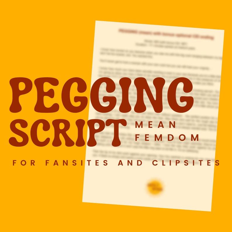 Pegging / Strapon mean Femdom Script for Video / Sexting / Etsy