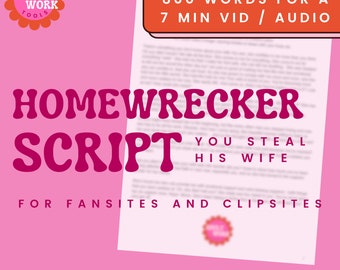 Femdom Homewrecker Script, Onlyfans, Fansly, LoyalFans (Digital Download)