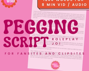 Script JOI pour jeu de rôle, 1200 mots (téléchargement numérique)