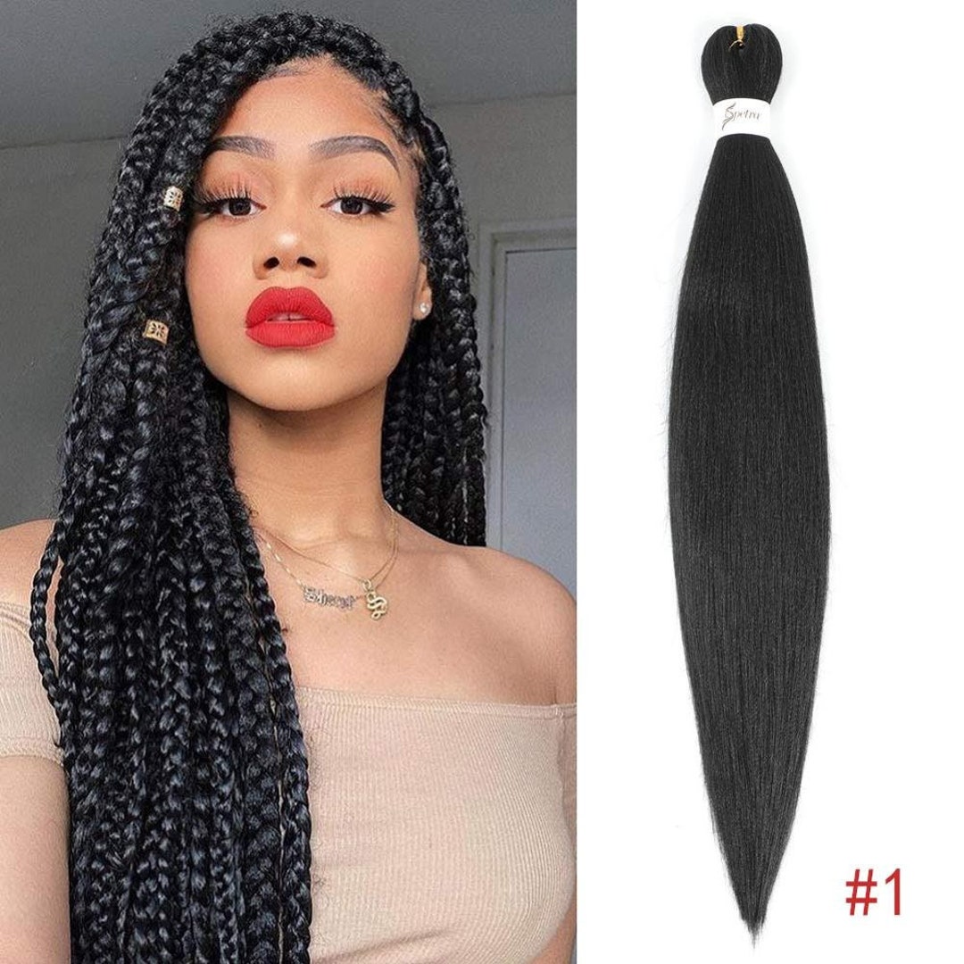 Pre Stretched Kanekalon Yaki 26 Braiding Hair Extensions Etsy UK