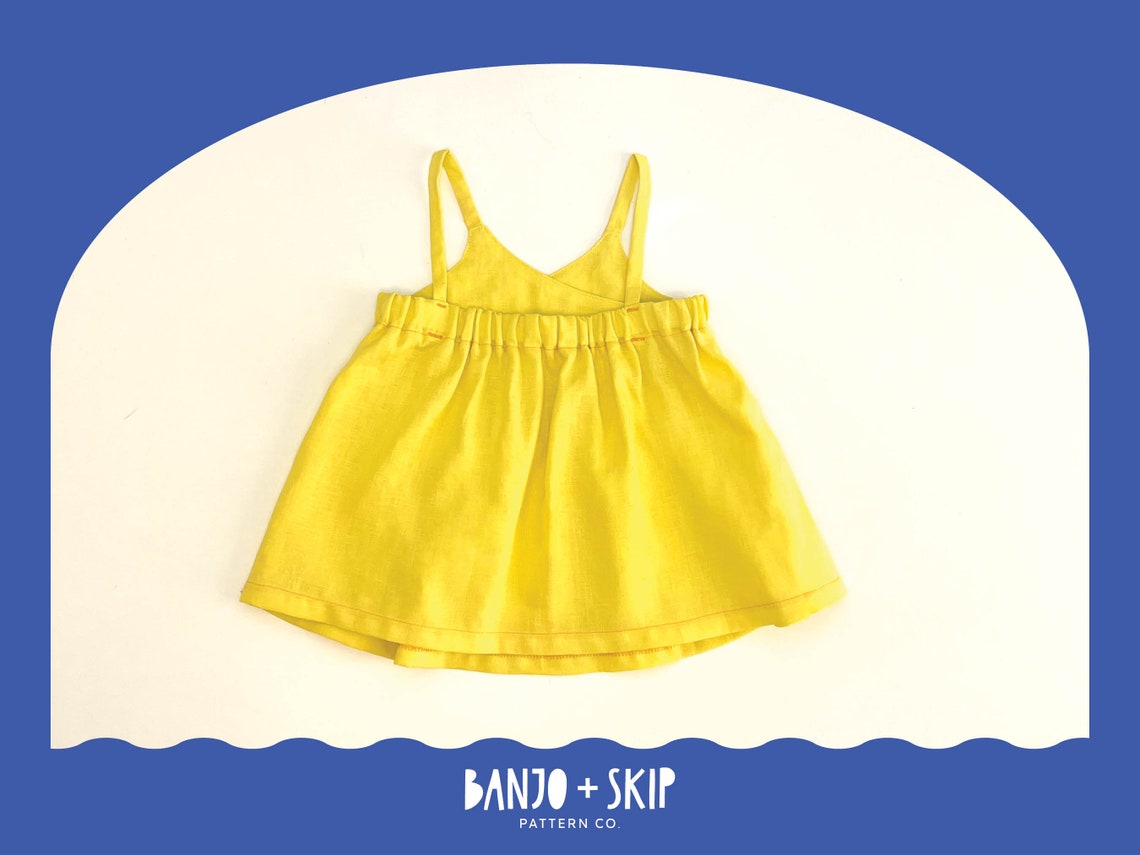 Cross Front Dress and Romper PDF Sewing Pattern baby Babies Etsy