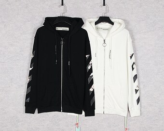 Off-white Jacket Baroque Angel Arrow Hoodie Jacket and - Etsy