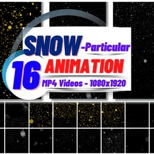Animated Snow Background,  Snow Motion Graphic, Instagram Story, Animated Snow, Animated Particular backdrop, Winter, Snowfall , Christmas