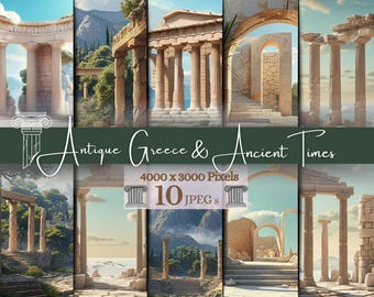 Antique Greece, Roman, Ancient Ages Digital Background // Backdrop // JPG // Digital Download // Historical // Stock Photo // Photo Design