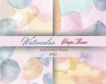 Watercolor Digital Background Clipart Abstract JPEG