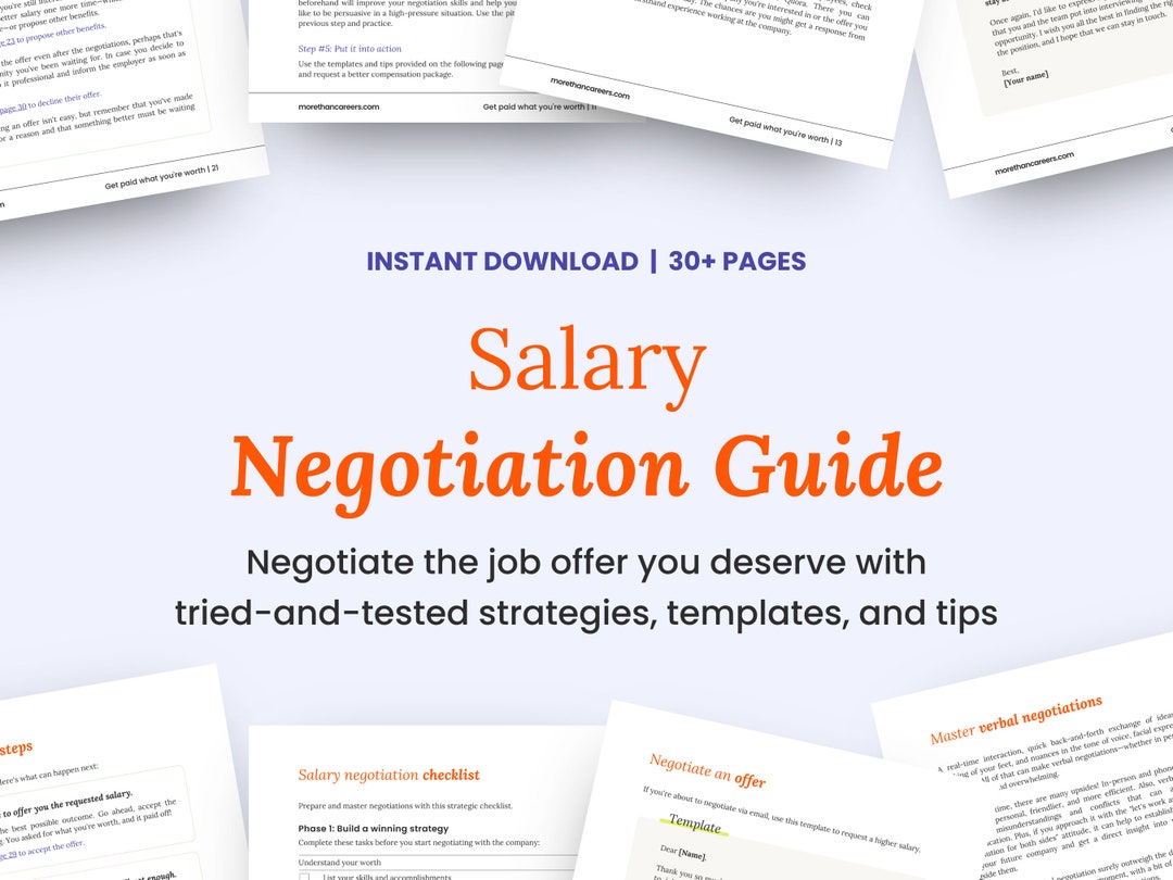 Salary Negotiation Guide, Job Offer Negotiation Strategy Email Templates and Scripts, Career