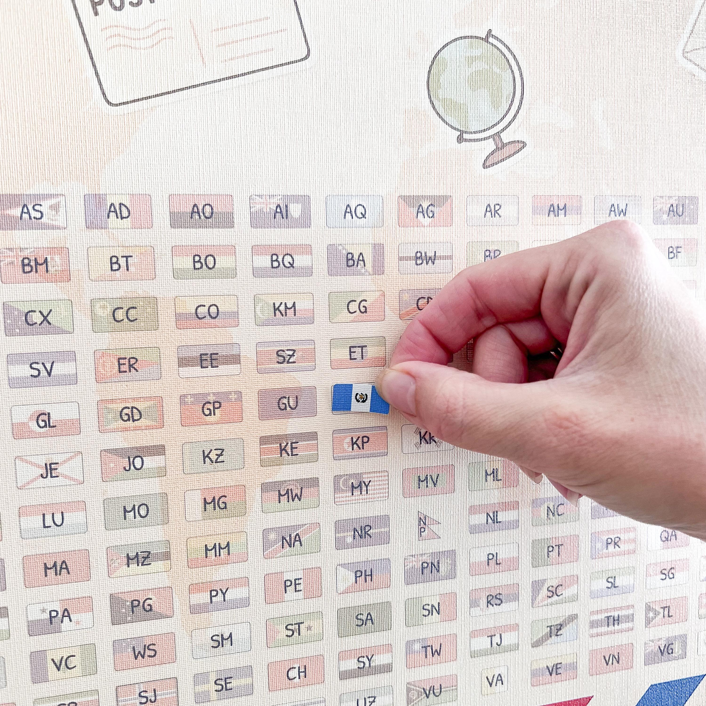Postrating Sticker Postcrossing Gift | Wall Sticker Poster for Tracking Postcards ...