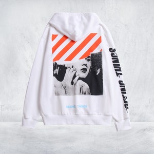 Off White Hoodie - Etsy
