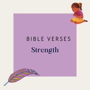 Printable Bible Verses PDF for STRENGTH - Etsy