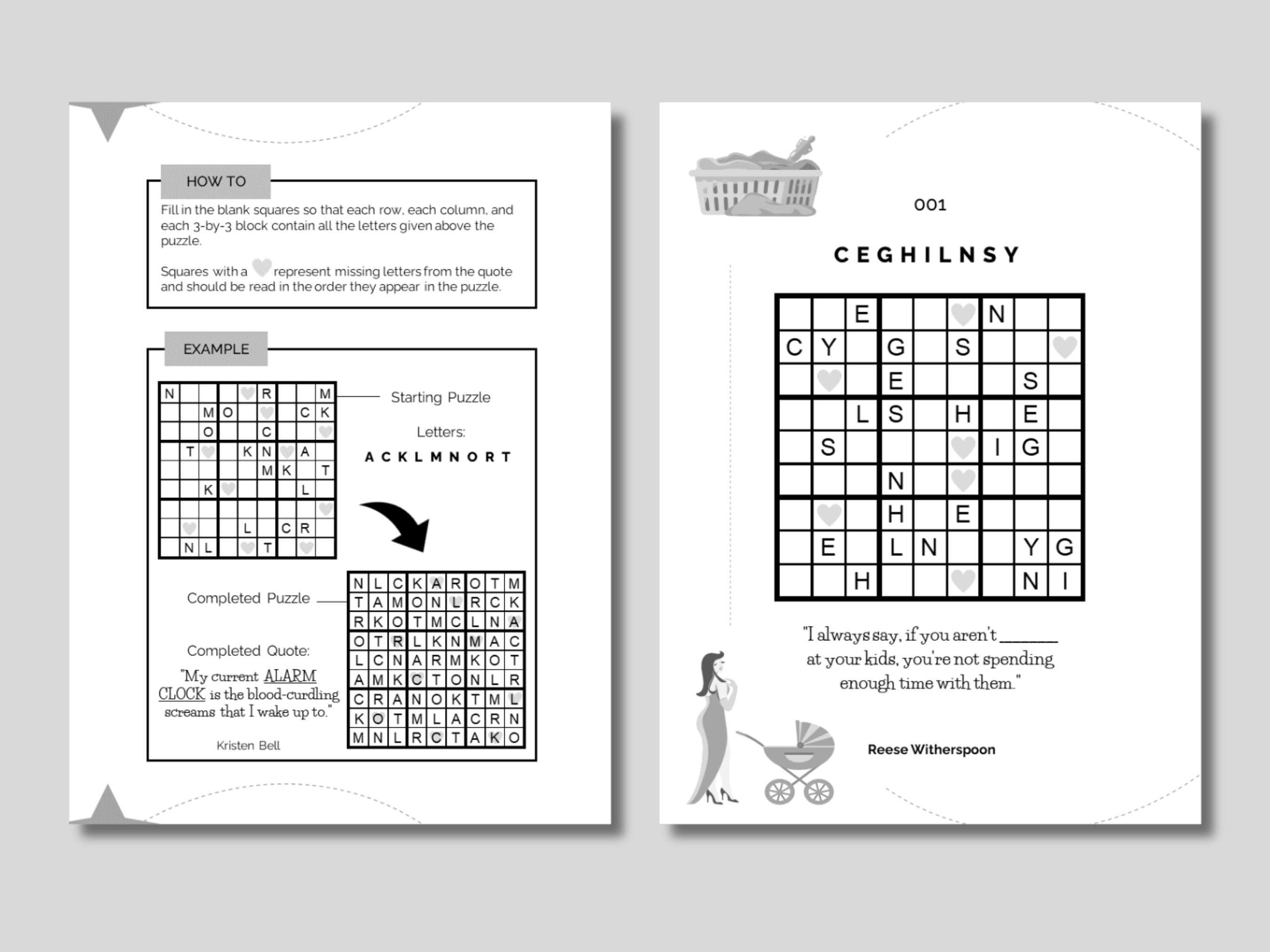 Printable Sudoku Puzzle With 30 Hilarious Quotes From Celebrity Moms ...