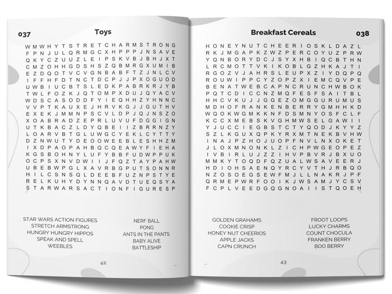 Custom 1970s Word Search Book • Personalized Name Edition • Retro 70s Nostalgia Puzzles for Adults • Unique Birthday or Christmas Gift immagine 5