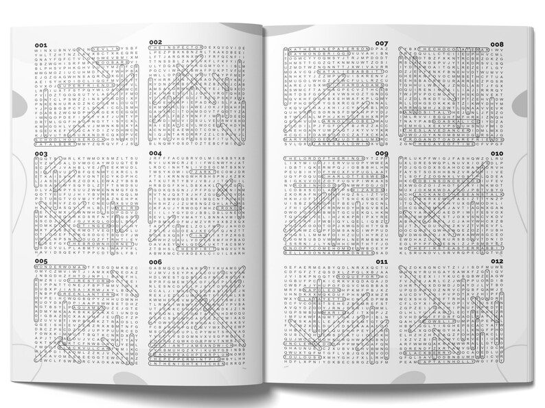 Custom 1970s Word Search Book • Personalized Name Edition • Retro 70s Nostalgia Puzzles for Adults • Unique Birthday or Christmas Gift immagine 9