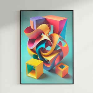 Unique 2 | AI Art | Digital Art | Wall Art Print | Digital Download | AI Assisted Art | Midjourney Art | Home Decor | Abstract Wall Art Work