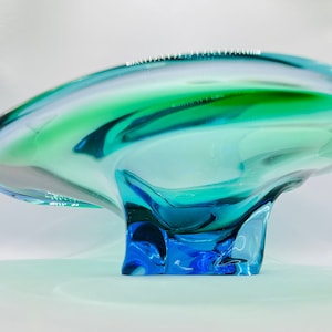 Vintage Swirl Murano Glass Bowl 60s MidMod