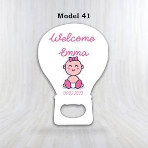Personalized Favors - Baby Shower Bottle Opener Magnet, Personalized Bottle Opener Magnet For Baby Shower Favors or 1st Birthday Gifts