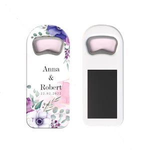 Custom Wedding Favors, Bottle Opener Magnets, Customizable Gifts for Guests,Customizable Bottle Opener,Wedding Thank You Favor,Save The Date