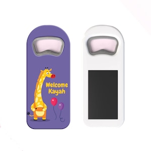 Birthday Favor Magnet - Baby Shower Bottle Opener Personalized Bottle Opener Magnet For Baby Shower Favors or 1st Birthday Gifts