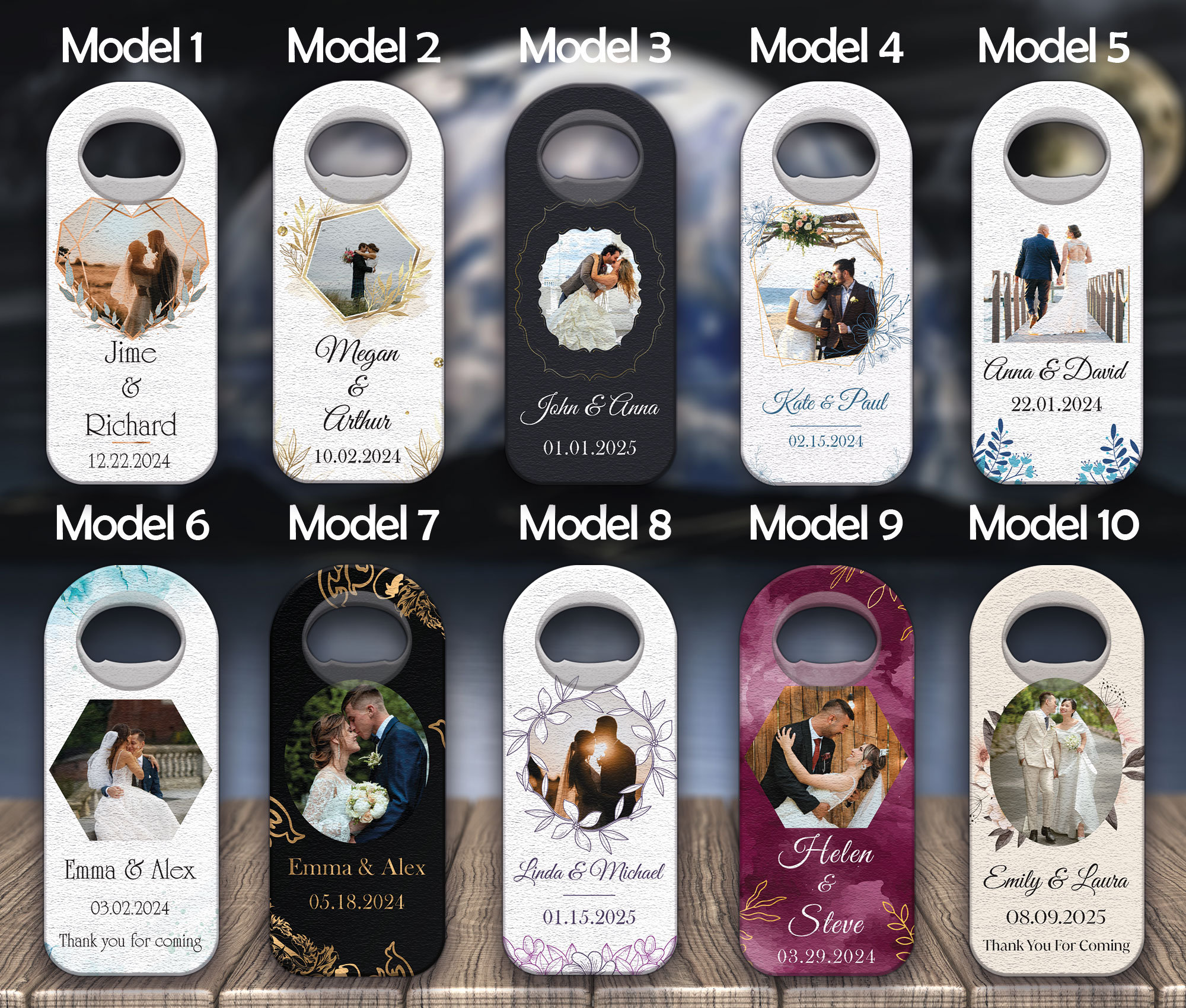 30 Pcs Customizable Wedding Favor For Guests in Bulk, Personalized photo wedding favors, Wedding favors, Photo Bottle opener magnet