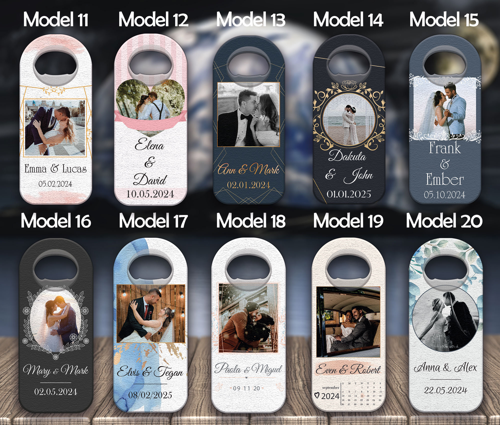 30 Pcs Customizable Wedding Favor For Guests in Bulk, Personalized photo wedding favors, Wedding favors, Photo Bottle opener magnet