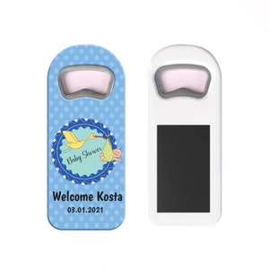 Bottle Opener Magnet - Perfect Baby Shower Favor, Personalized Bottle Opener Magnet For Baby Shower Favors or 1st Birthday Gifts