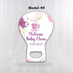 Personalized Favors - Baby Shower Bottle Opener Magnet, Personalized Bottle Opener Magnet For Baby Shower Favors or 1st Birthday Gifts