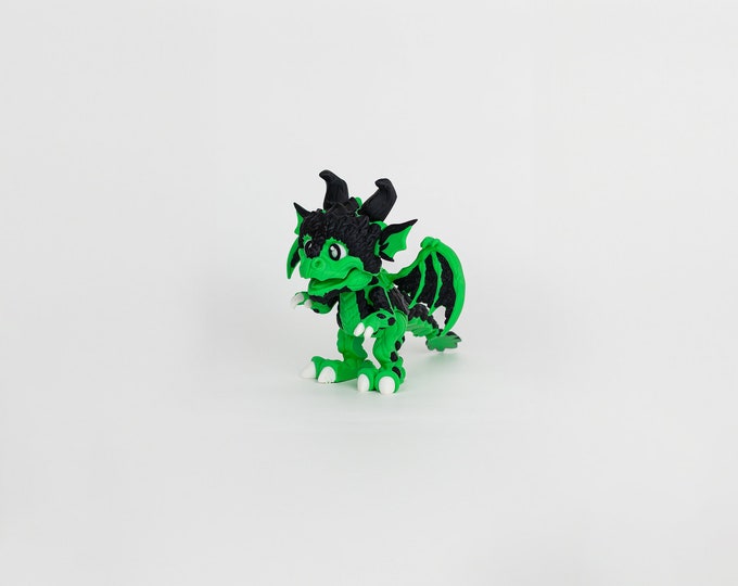 Enchanting 3D Printed Dragon with Movable Joints | Fantasy Gift for Kids | Unique PLA Filament Creature in Multiple Colors | ATP3dPrint