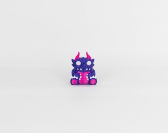 Adorable 3D Printed Dragon case for Airpods with Movable Joints | Fantasy Creature Gift | PLA Filament | Blue White Pink Black Green |