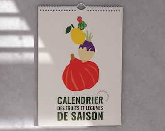 Saisonaler Obst- und Gemüsekalender mit einem Rezept pro Monat