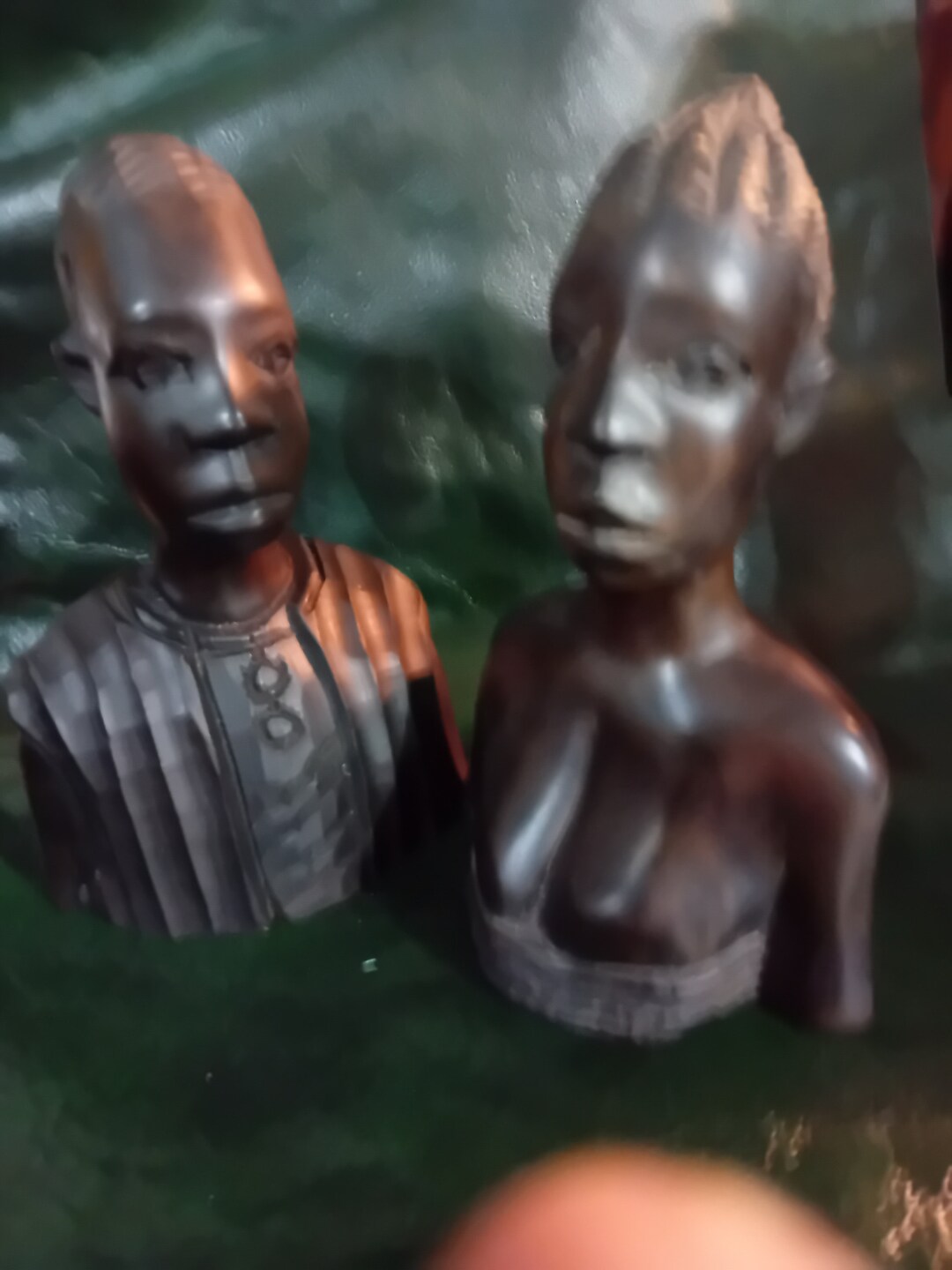 Vintage Pair of African Wooden Figures Carved by Hand 7 Inch Etsy