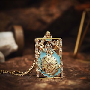Retro Tarot Karte Halskette Stern Mond Sonne Anhänger Modedesign Schlüsselbein Kette Farberhaltung