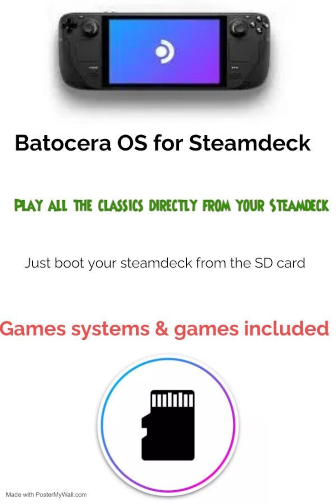 Batocera Gaming OS for Steamdeck - Etsy