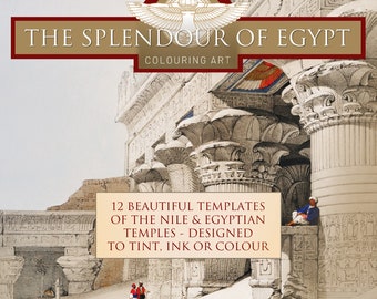 Colouring Art Templates - The Splendour of Egypt