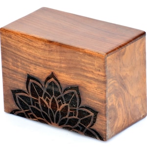 Rosewood Wooden Urn for Human Ashes | Wooden Urn Vessel | Cremation Urn for Ashes | Urn for Pets Ashes Funeral Urn Burial Urn Pet Urn