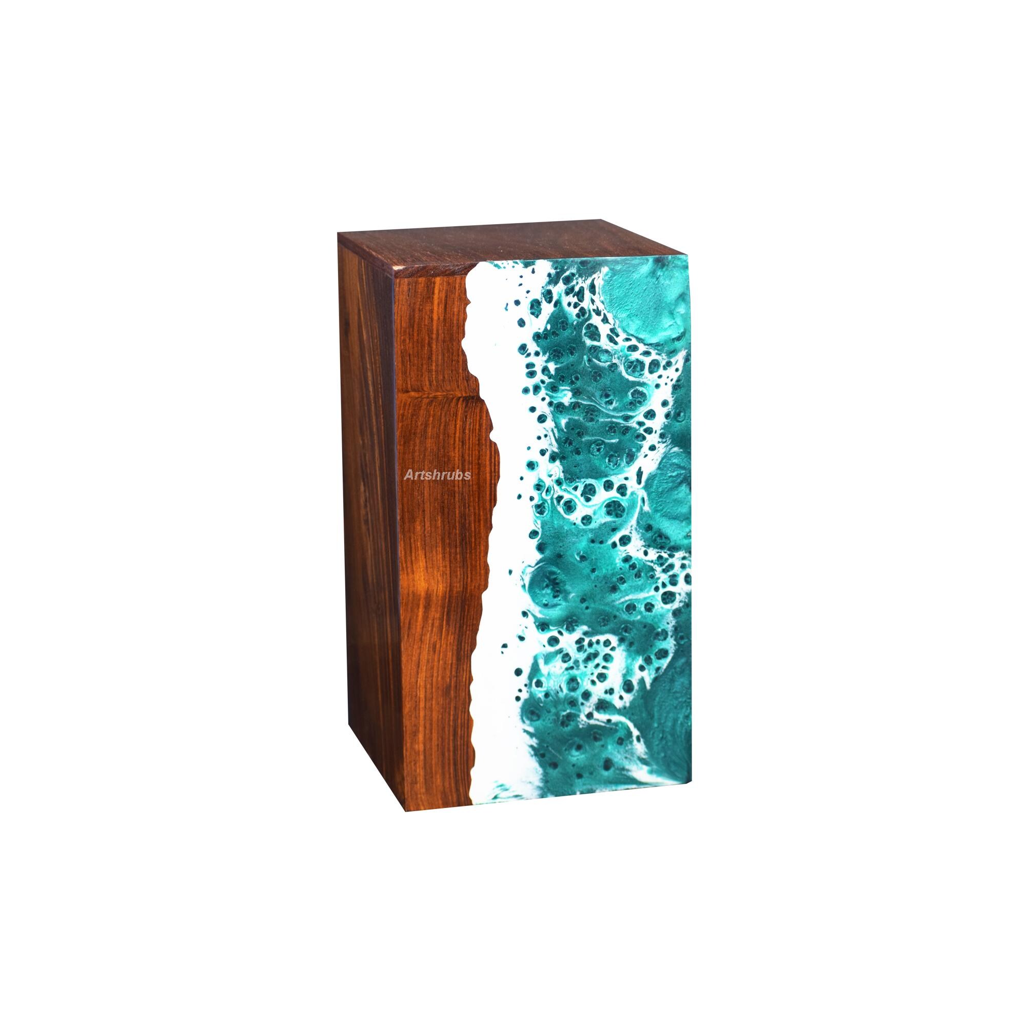 Ocean Waves Resin Rosewood Urn Box: Elegant Memorial Keepsake - Etsy