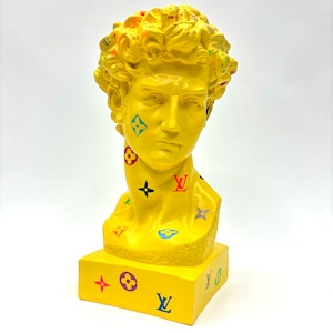 Pop Art David Statue, David Street Art Statue, Michelangelo David Bust, Modern Home Decoration, Office Decoration, Unique Special Gifts