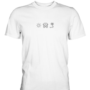 Sun Camper Van Sea T-Shirt | VW Bulli T-Shirt | Road Trip T-Shirt | Van Life T-Shirt | Camping T Shirt | Happy campers | VW Bus