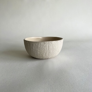 Soup bowl, ramen bowl, tableware set, handmade ceramic textured stoneware, natural rustic Wabi Sabi design, Birthday gift - Beige