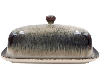 Reactive Glaze Butter Dish