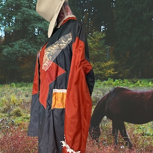 Upcycled vintage hand embellished riding jacket