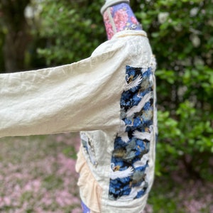 Hand embellished linen jacket