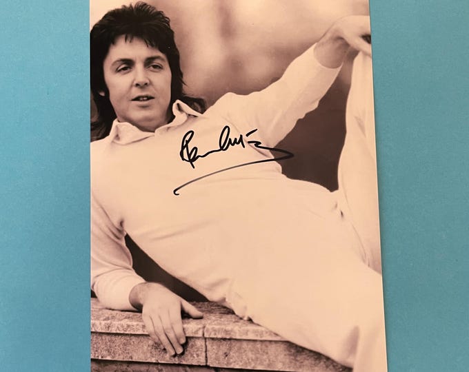 PAUL McCARTNEY Signed autographed Photo live show COA Hologram