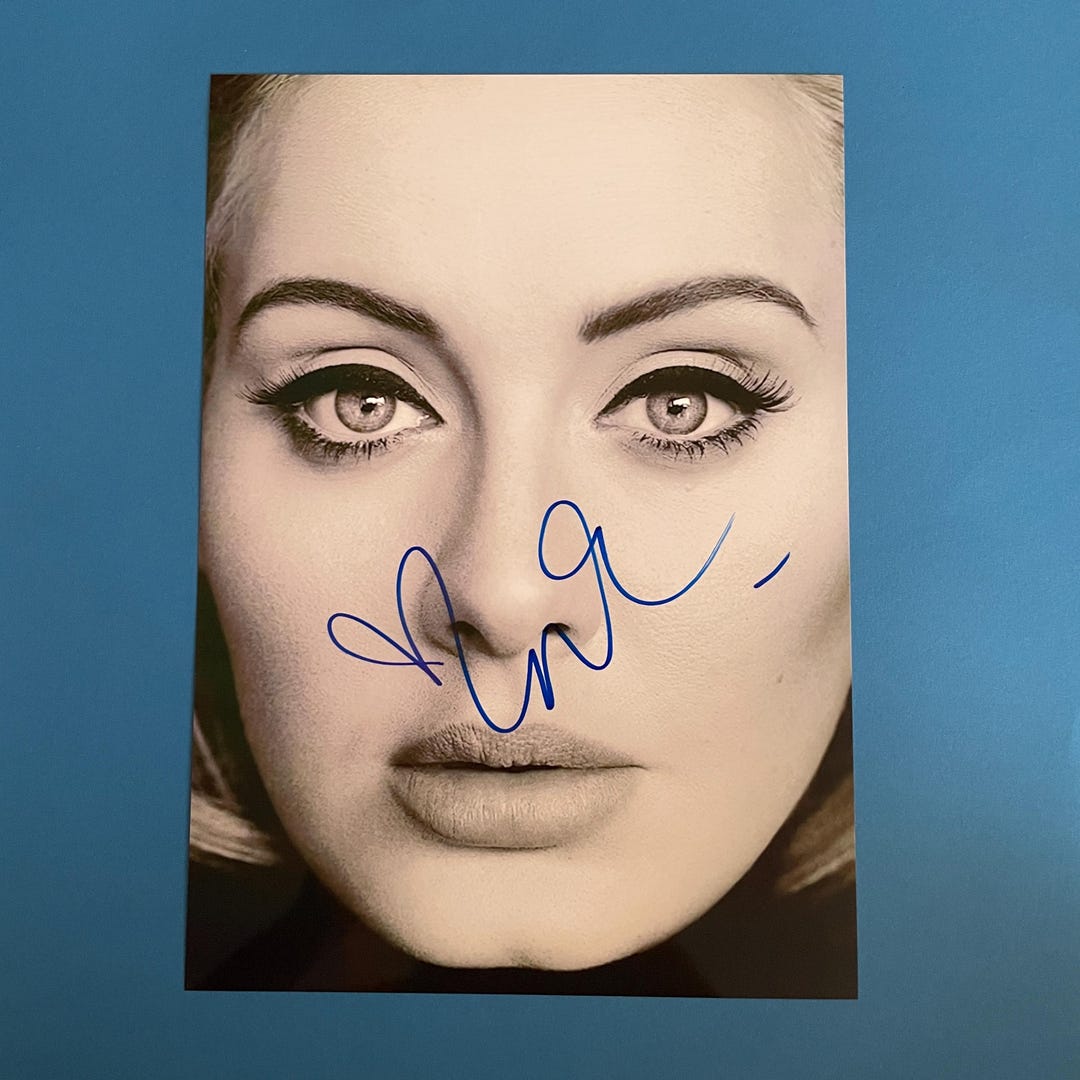 Adele Signed Photo Authentic Autograph With COA - Etsy