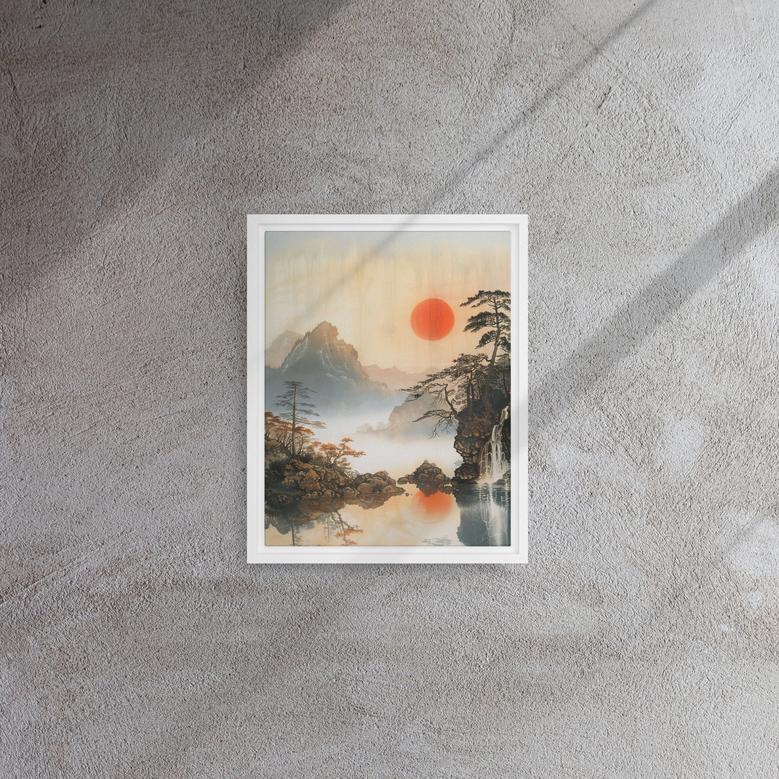 Framed JAPANESE WALL ART Japanese Art Print, Poster, Canvas, Japandi Décor, Mountain Wall Art ...