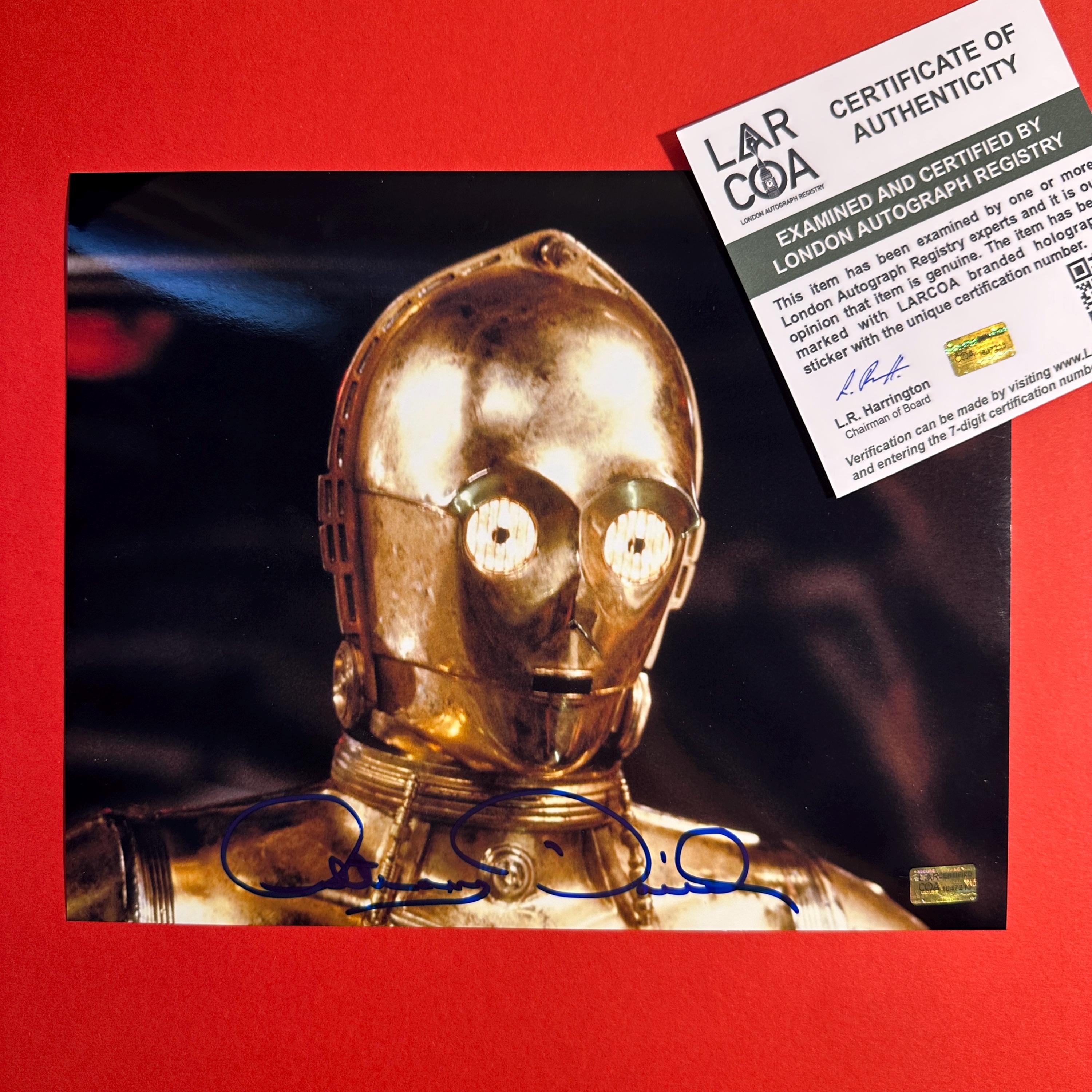 C 3po Autograph - Etsy