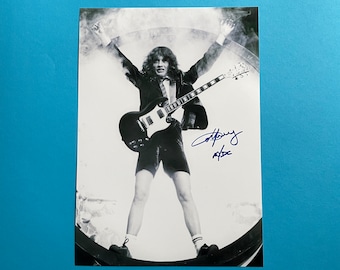 Angus Young - AC/DC signed photo authentic autograph with COA