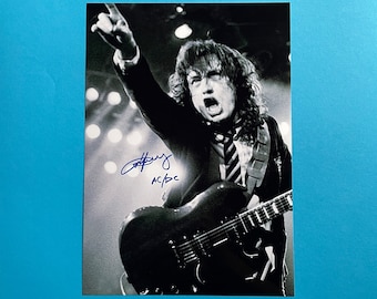 Angus Young - AC/DC signed photo authentic autograph with COA