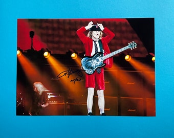 Angus Young - AC/DC signed photo authentic autograph with COA